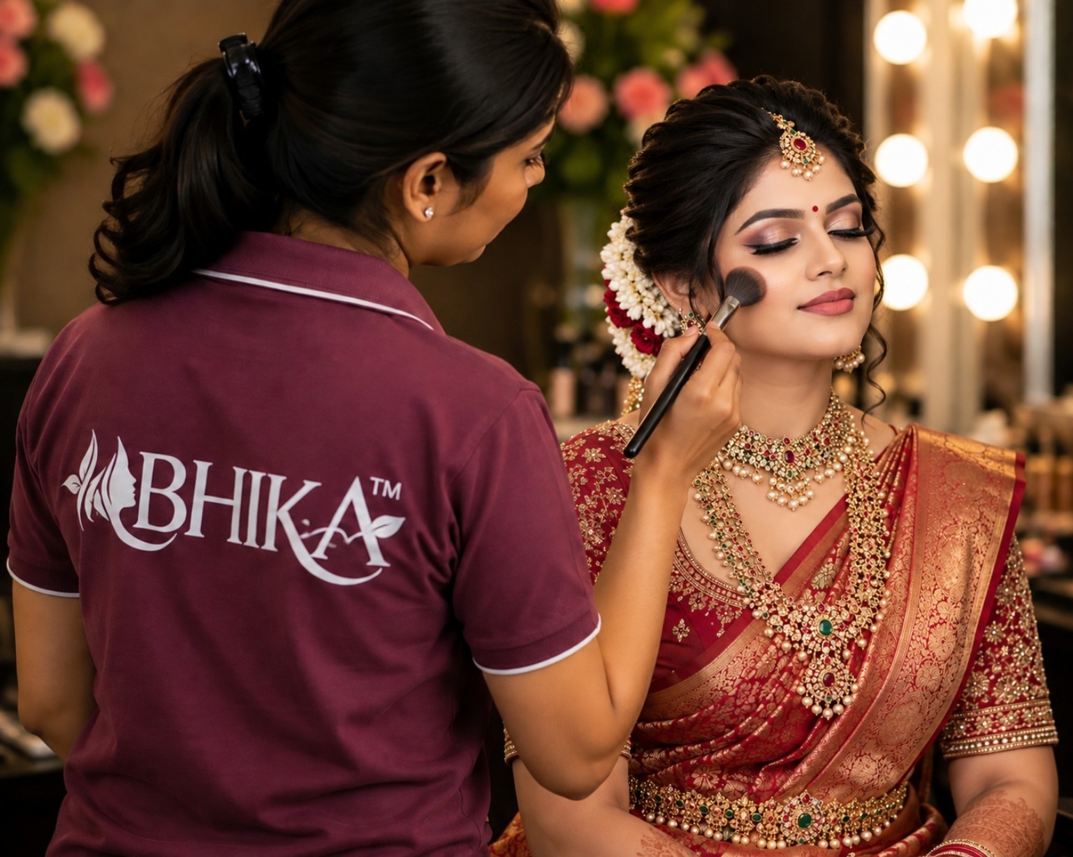 Bridal makeup at ABHIKA